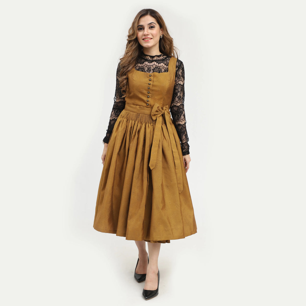 Dirndl Isabella - Rauchbraun