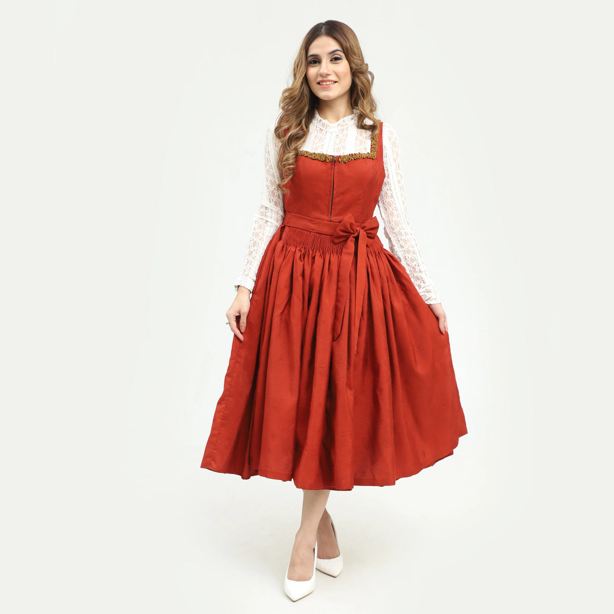 Dirndl Marliese - Scarlet Red