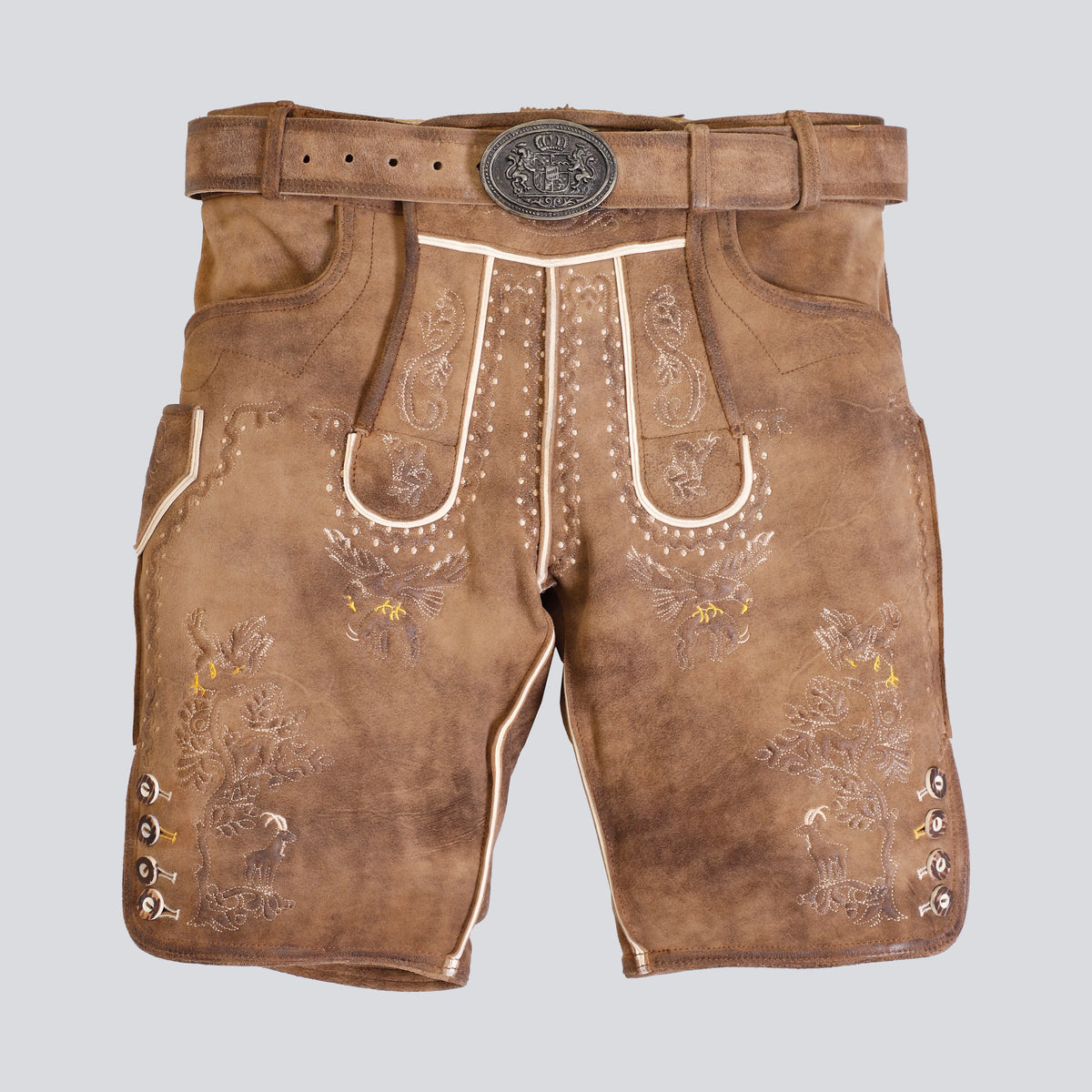 Premium Deutsche Lederhosen Verblasste Braune