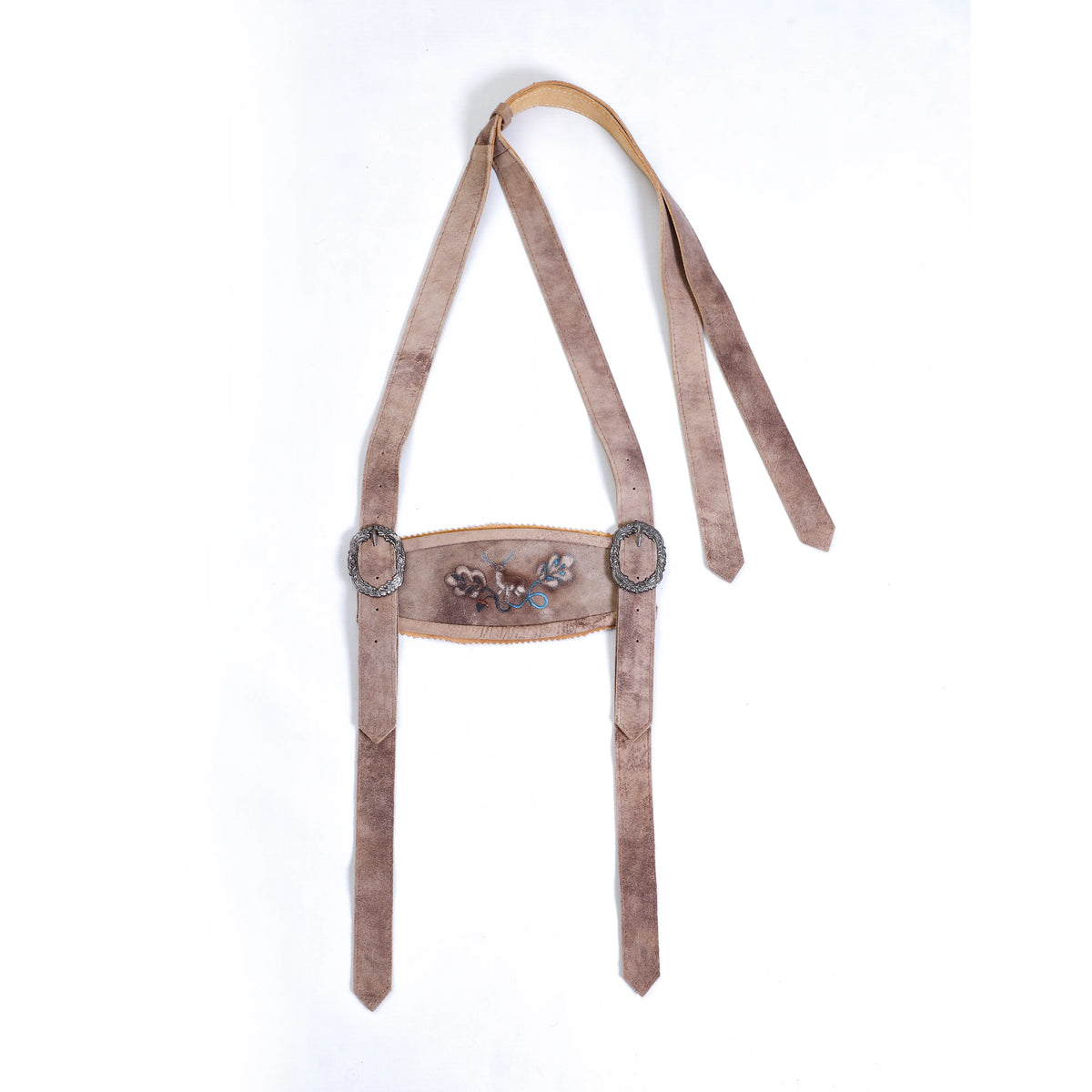 Lederhosen Hosenträger Rauchbraun