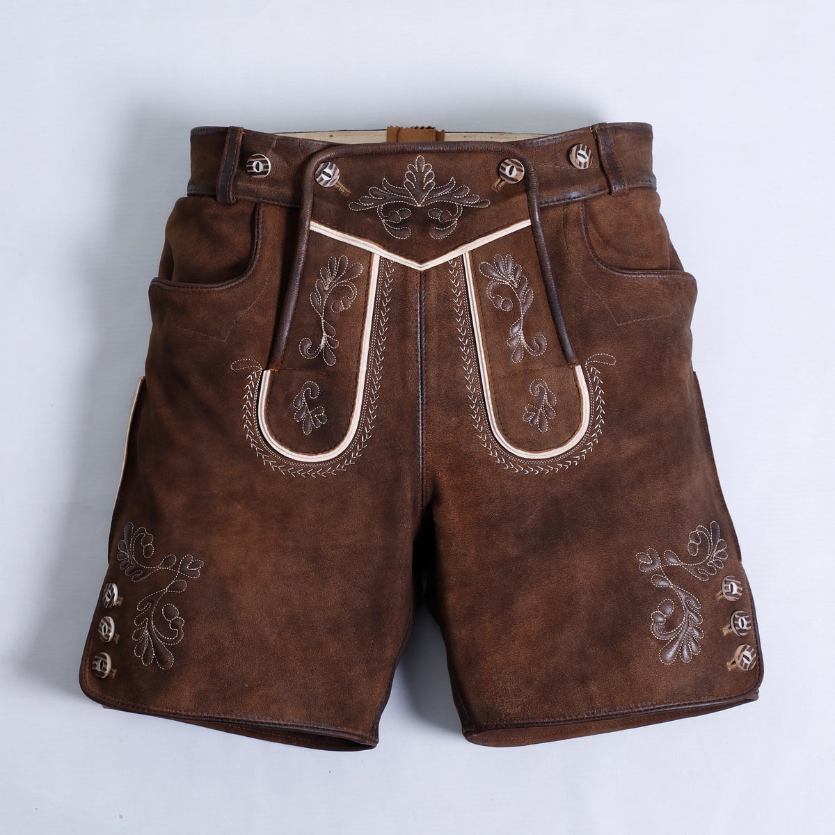 Lederhose für Damen in Walnussbraun